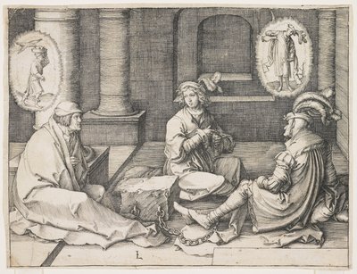 Joseph Interpreting the Dreams in Prison by Lucas van Leyden
